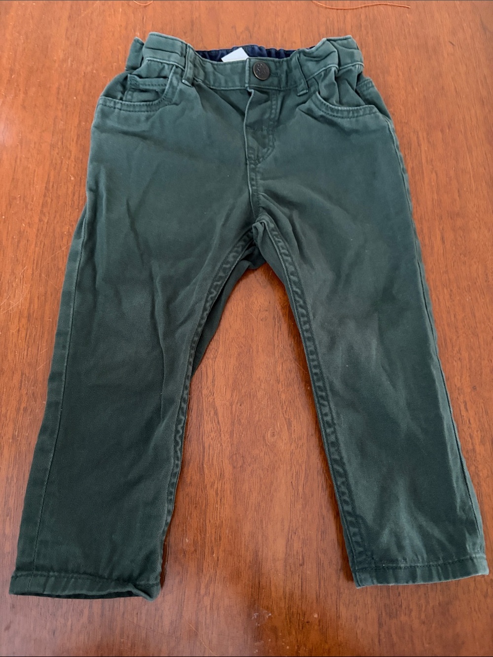 🍊5/$25 H&M Forest Green Cotton Kids Pant size 2T